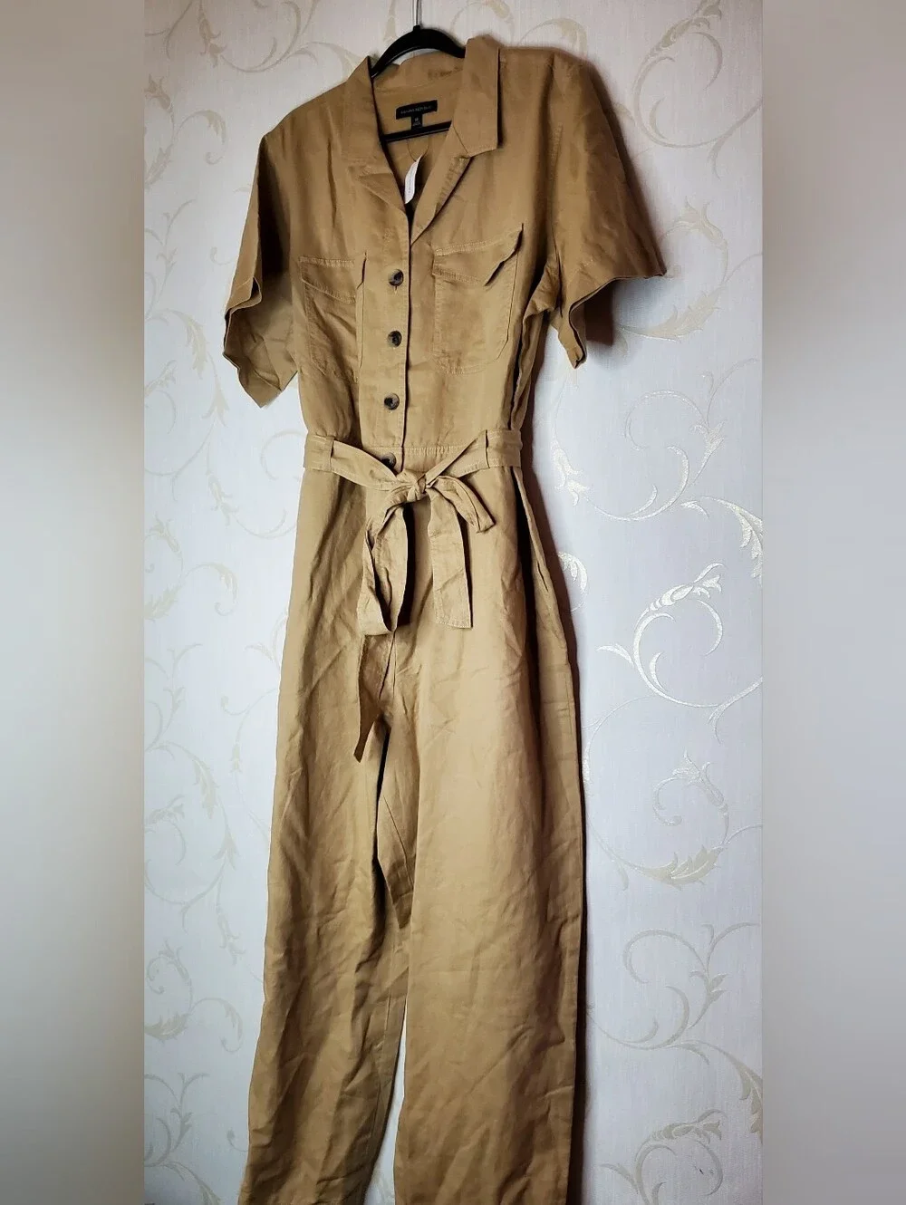 Banana Republic Tan Wide Leg Jumpsuit NWT New Size 18